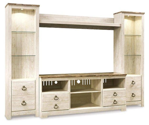 Five Star Furniture - Willowton 4-Piece Entertainment Center image