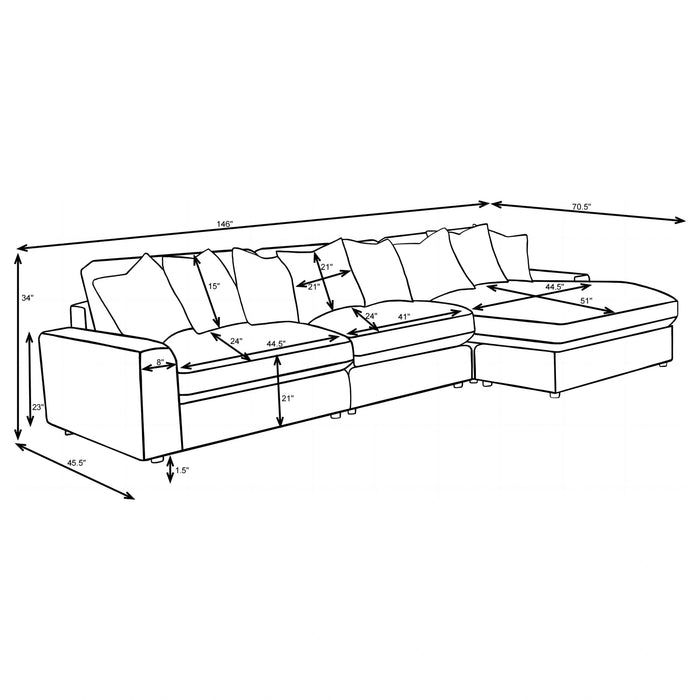 Five Star Furniture - Blaine Sectional Sofa