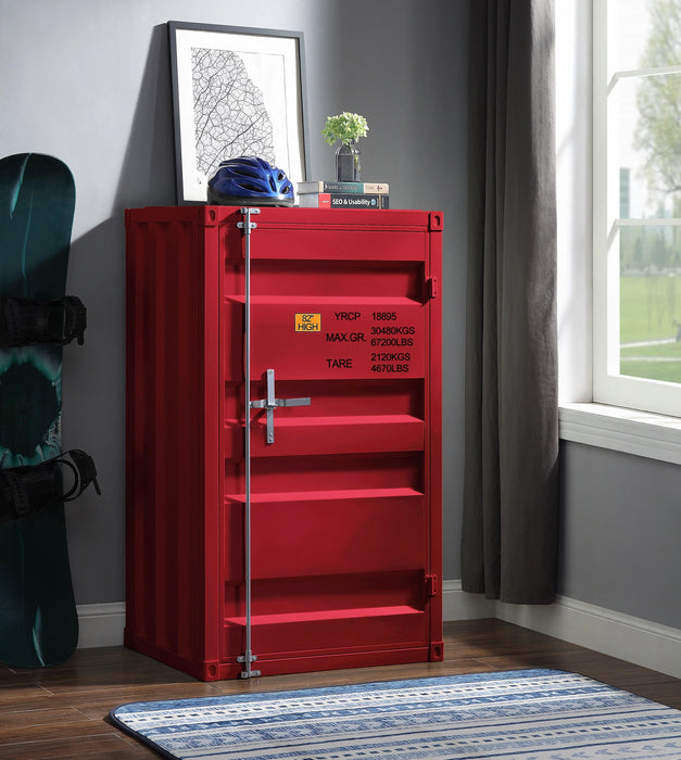 Five Star Furniture - Cargo Red Chest (Single Door)