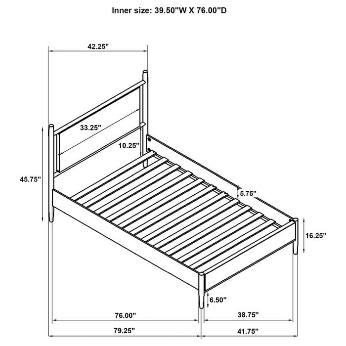 Five Star Furniture - Mason Panel Platform Bed