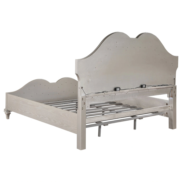 Five Star Furniture - Evangeline Panel Bed with LED Lighting