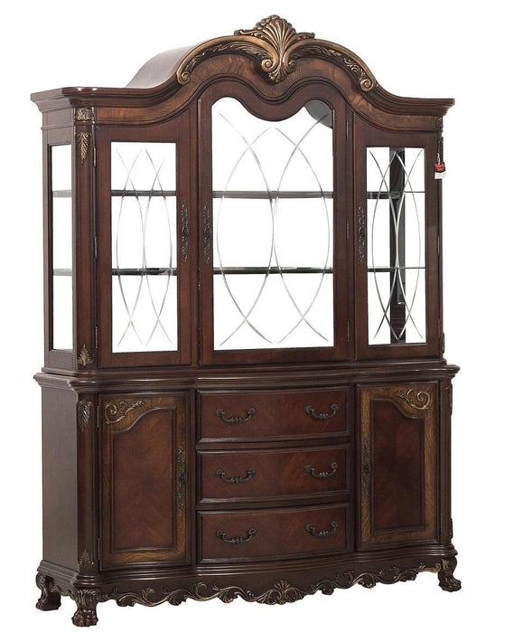 Five Star Furniture - Deryn Park Buffet and Hutch in Dark Cherry 2243-50*