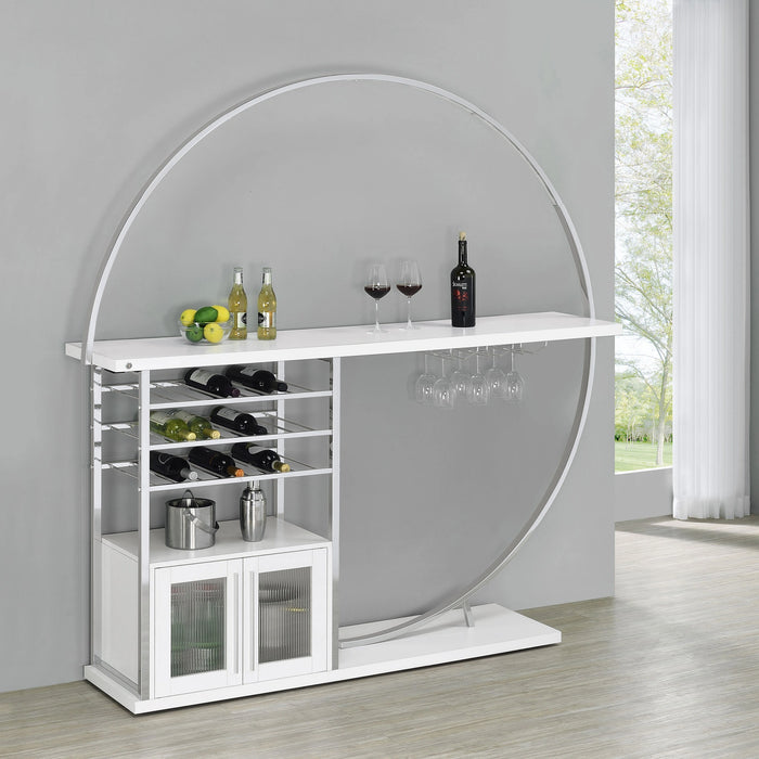 Five Star Furniture - Risley Wine Cabinet with LED Lighting