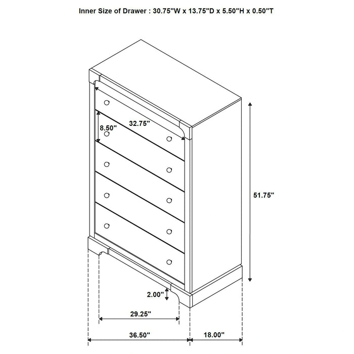 Five Star Furniture - Gran Park Chest of Drawers