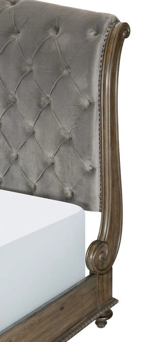 Five Star Furniture - Rachelle Queen Sleigh Bed in Weathered Pecan 1693-1*
