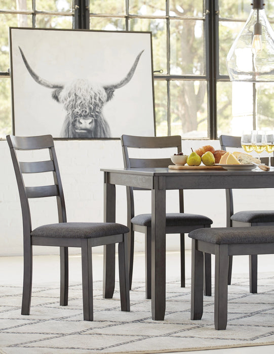 Five Star Furniture - Bridson Dining Table and Chairs with Bench (Set of 6)