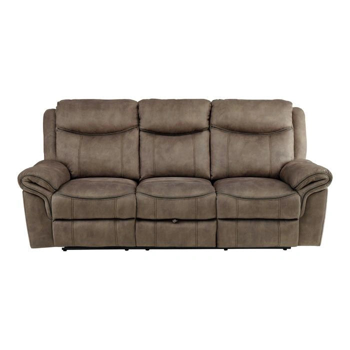 Five Star Furniture - Aram Double Glider Reclining Sofa in Dark Brown 8206NF-3