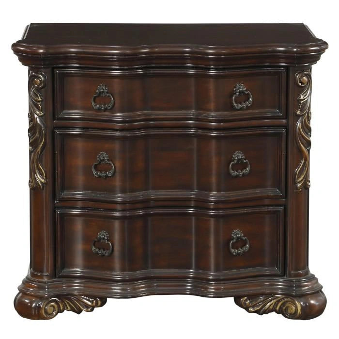 Five Star Furniture - Royal Highlands 3 Drawer Nightstand in Rich Cherry 1603-4