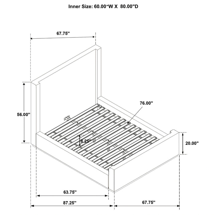 Five Star Furniture - Nala Wingback Platform Bed