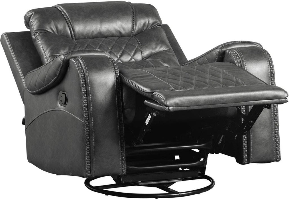 Five Star Furniture - Putnam Swivel Glider Reclining Chair in Gray 9405GY-1