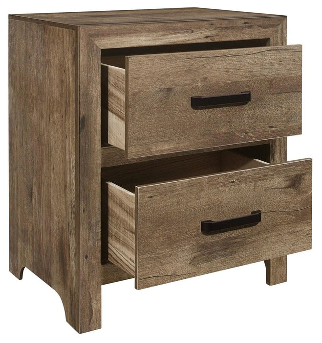 Five Star Furniture - Mandan 2 Drawer Nightstand in Weathered Pine 1910-4