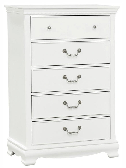 Five Star Furniture - Lucida 5 Drawer Chest in White 2039W-9