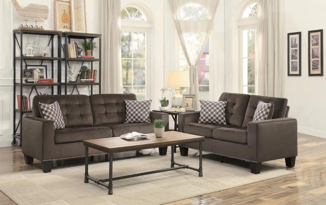 Five Star Furniture - Lantana Loveseat in Chocolate 9957CH-2