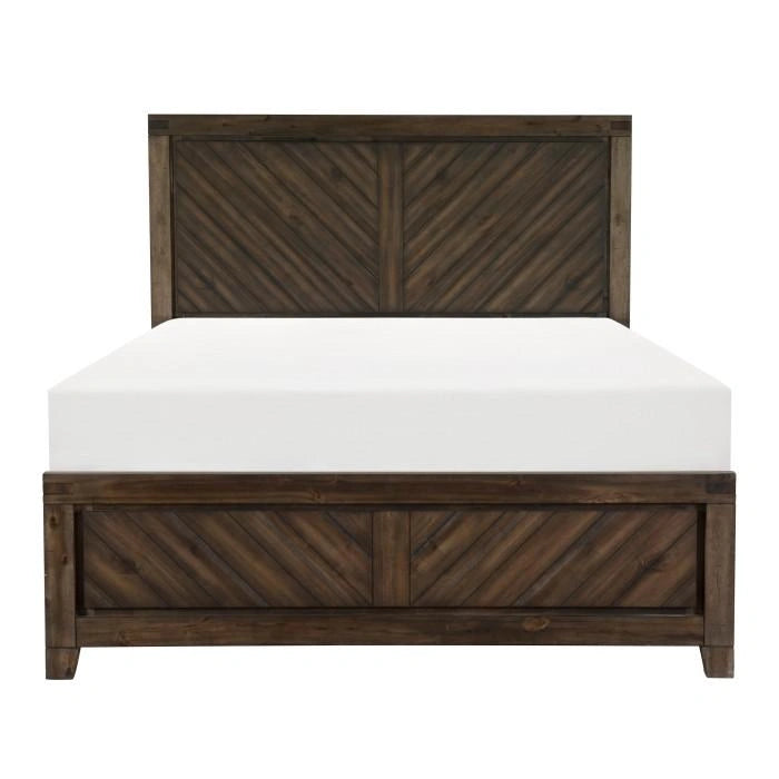 Five Star Furniture - Parnell Queen Panel Bed in Rustic Cherry 1648-1*