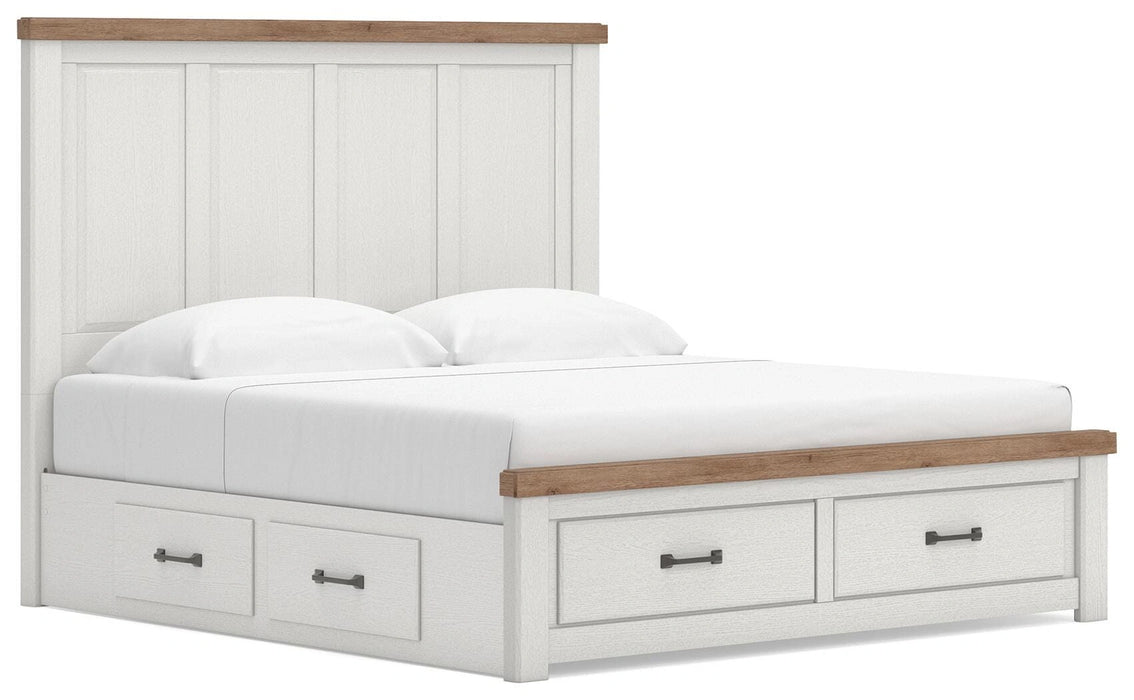 Five Star Furniture - Ashley Savonport King Panel Storage Bed