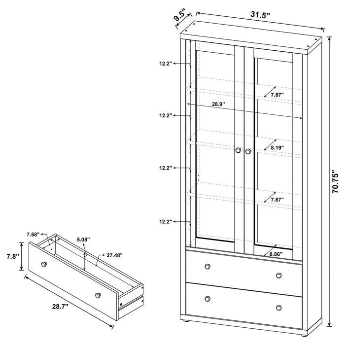 Five Star Furniture - Hawthorne Tall Display Cabinet