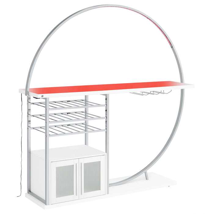 Five Star Furniture - Risley Wine Cabinet with LED Lighting