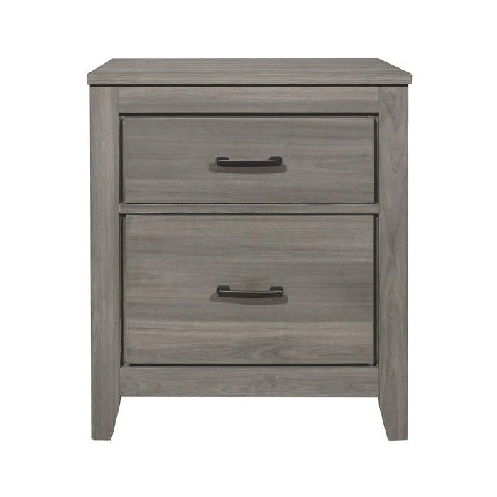 Five Star Furniture - Waldorf 2 Drawer Nightstand in Dark Gray 1902-4