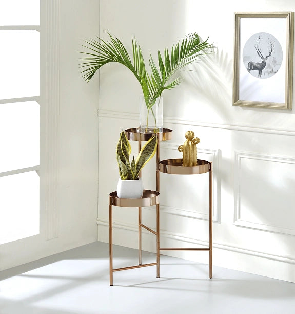 Five Star Furniture - Namid Gold Plant Stand