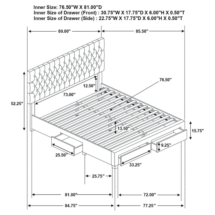 Five Star Furniture - Soledad Panel Platform Storage Bed