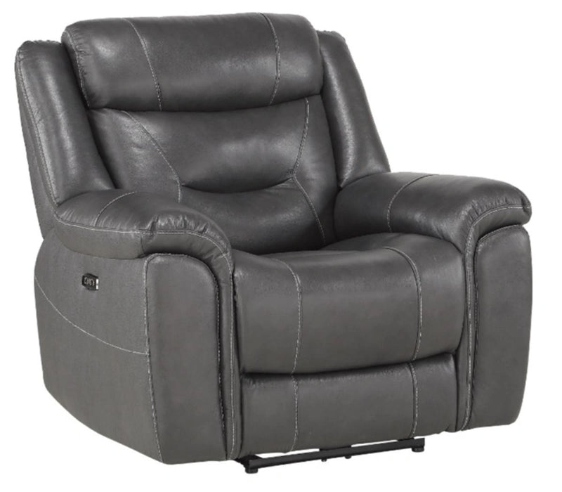 Five Star Furniture - Danio Power Double Reclining Chair with Power Headrests in Dark Gray 9528DGY-1PWH