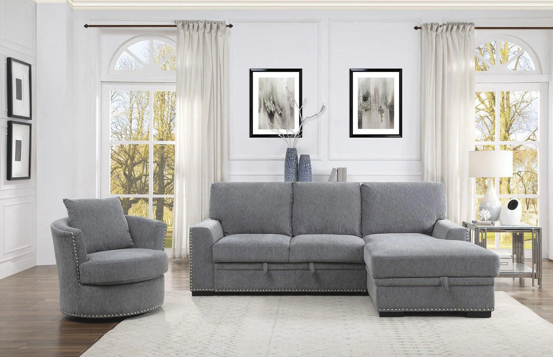 Five Star Furniture - Morelia Swivel Chair in Dark Gray 9468DG-1