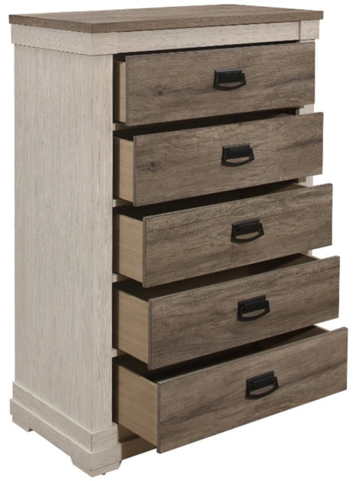 Five Star Furniture - Arcadia Chest in White & Weathered Gray 1677-9