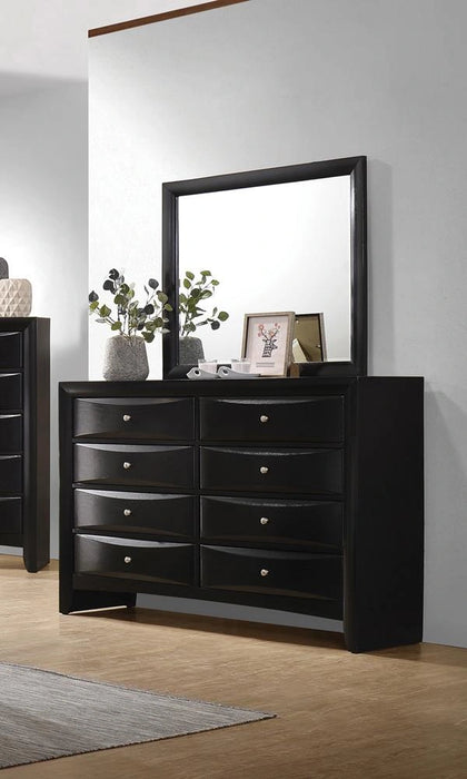 Five Star Furniture - Briana Rectangle Dresser Mirror Black
