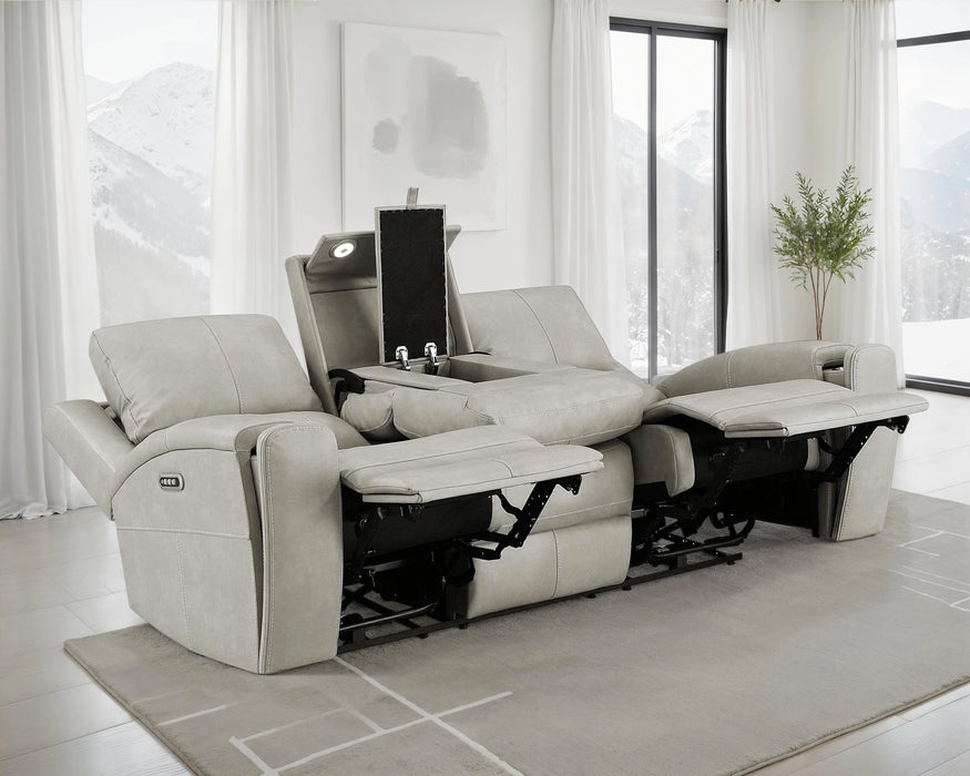 Five Star Furniture - Brickston Triple Power Reclining Sofa