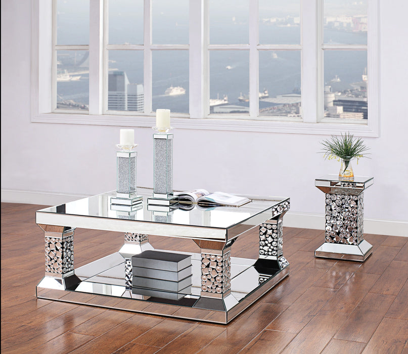 Five Star Furniture - Kachina Mirrored & Faux Gems Coffee Table