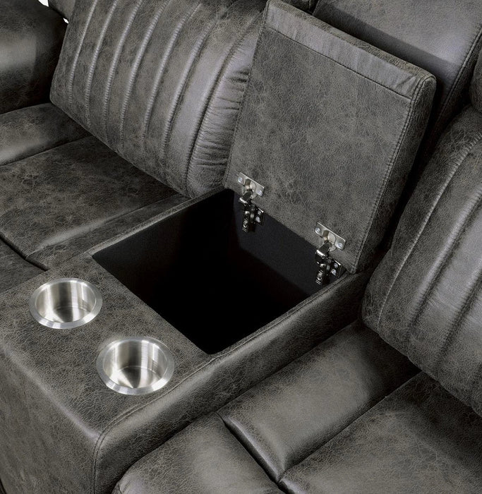 Five Star Furniture - Centeroak Double Reclining Loveseat in Gray 9479BRG-2