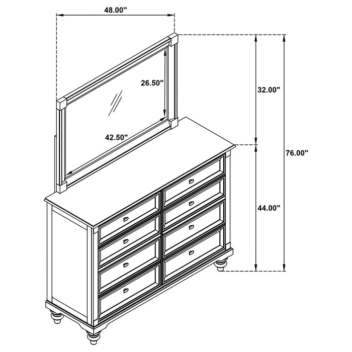 Five Star Furniture - Andover Dresser with Mirror