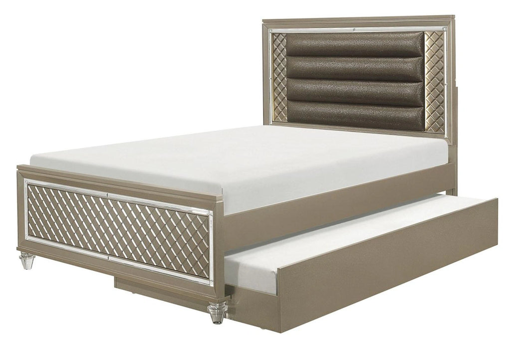 Five Star Furniture - Youth Loudon Trundle/Toybox in Champagne Metallic B1515-R