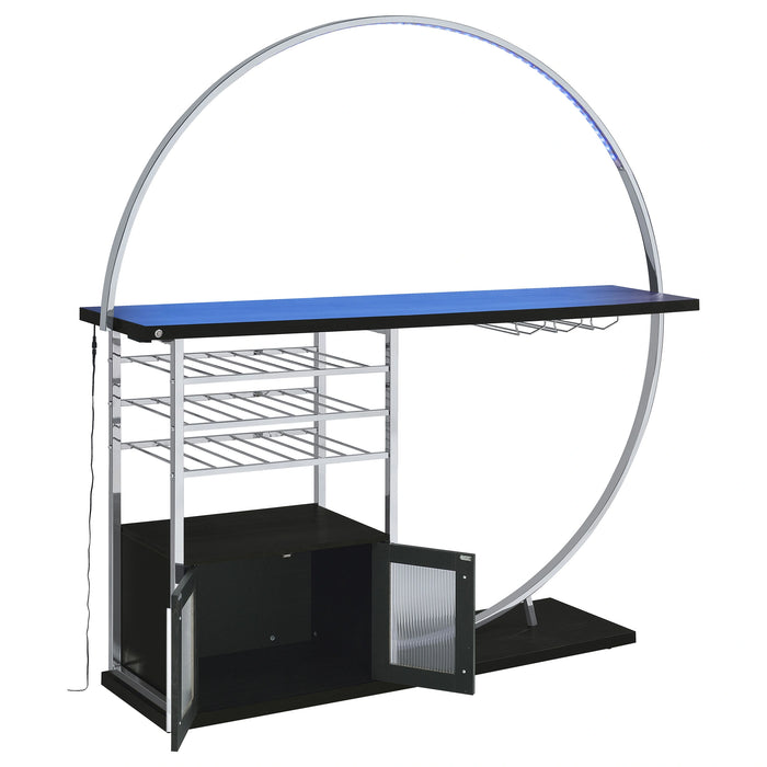 Five Star Furniture - Risley Wine Cabinet with LED Lighting