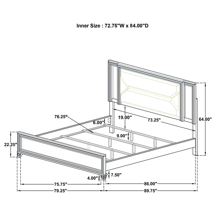 Five Star Furniture - Marmore Bedroom Set