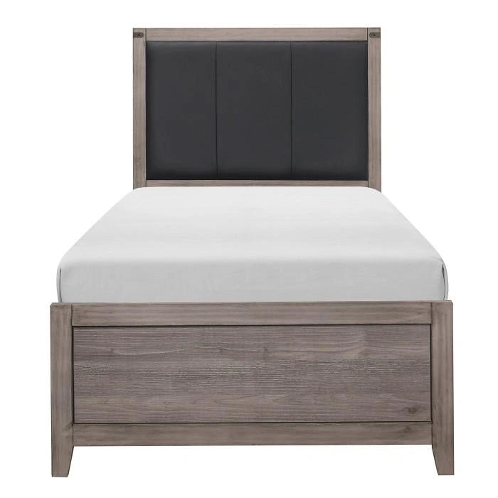 Five Star Furniture - Woodrow Twin Panel Bed in Gray 2042T-1*