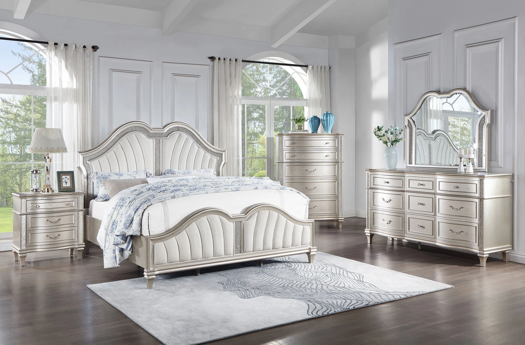Five Star Furniture - Evangeline Panel Bed with LED Lighting
