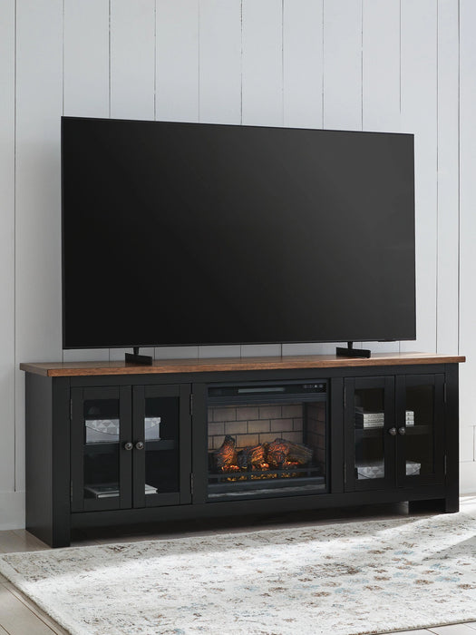 Five Star Furniture - Wildenauer 76" TV Stand with Electric Fireplace