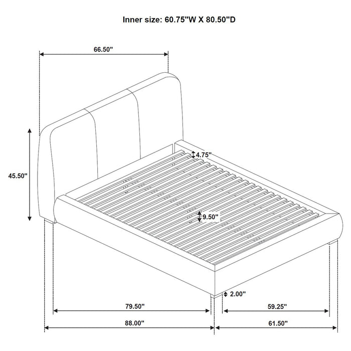 Five Star Furniture - Mokena Panel Platform Bed