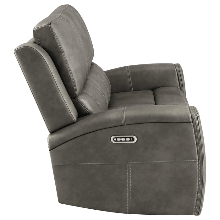 Five Star Furniture - Brickston Triple Power Reclining Loveseat