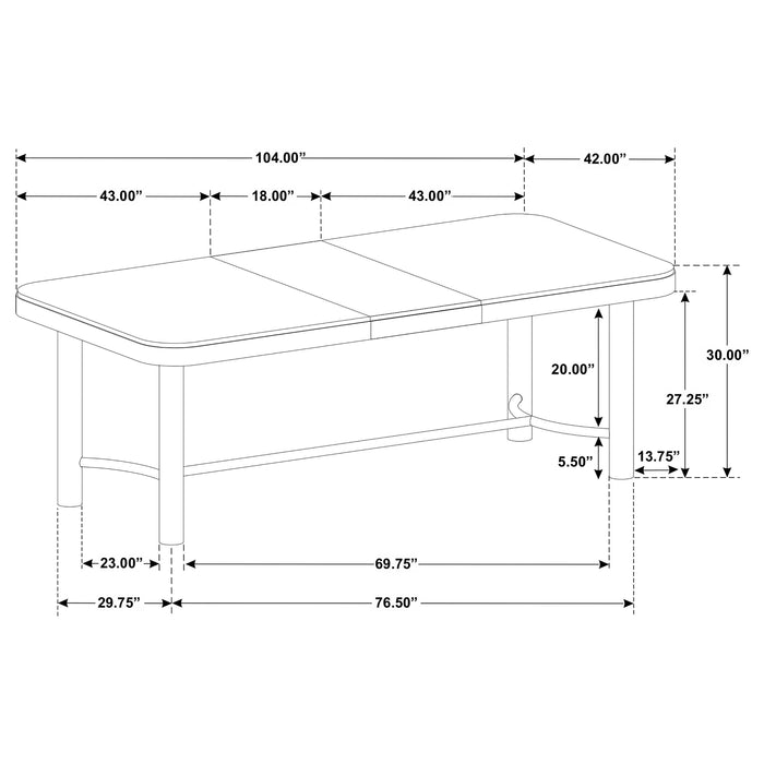 Five Star Furniture - Arini Extension Dining Table