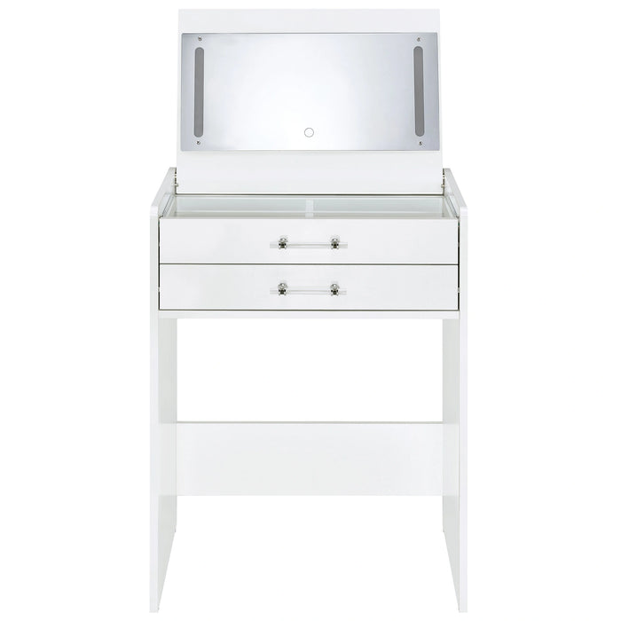 Five Star Furniture - Danbury Makeup Vanity Table with LED Mirror and Stool