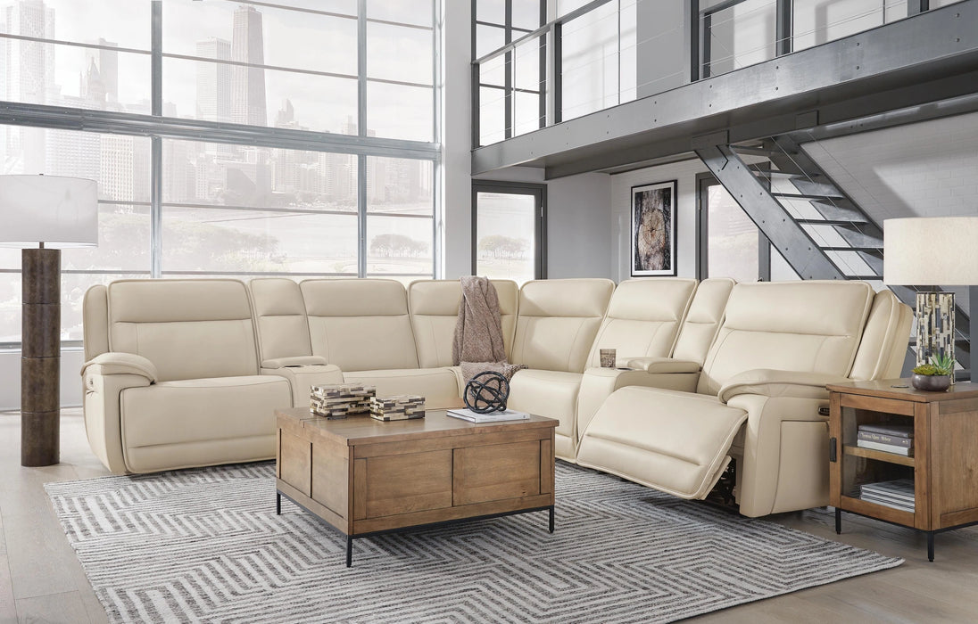 Five Star Furniture - Double Deal Reclining Sectional with 2 Consoles