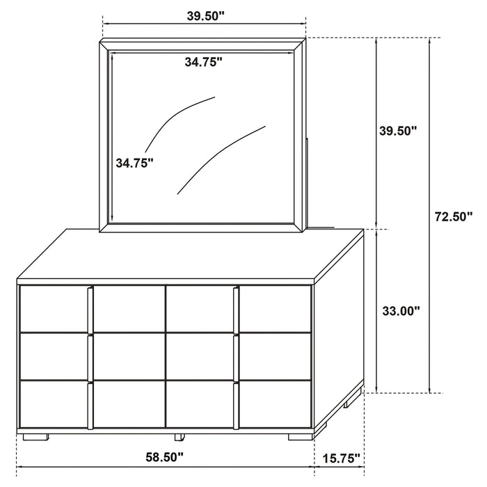 Five Star Furniture - Marceline Dresser with Mirror