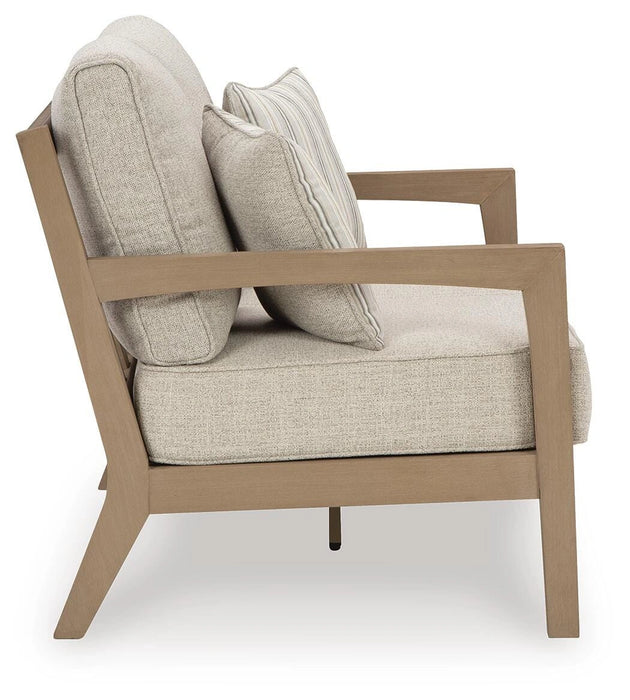 Five Star Furniture - Hallow Creek Outdoor Loveseat with Cushion