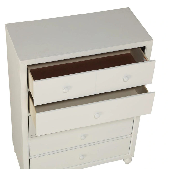 Five Star Furniture - Wellsummer 5 Drawer Chest in White 1803W-9