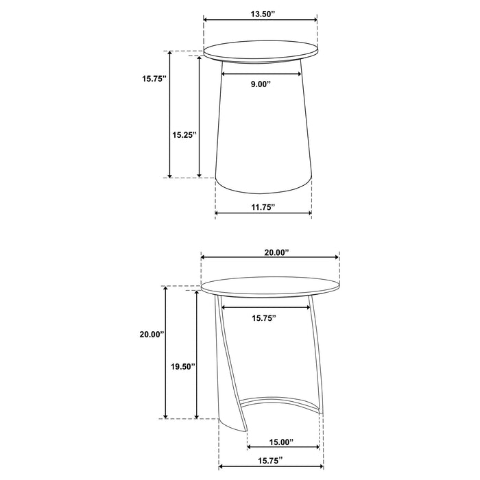 Five Star Furniture - Yency Nesting Table Set