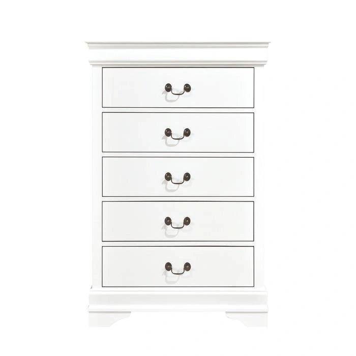 Five Star Furniture - Mayville 5 Drawer Chest in White 2147W-9
