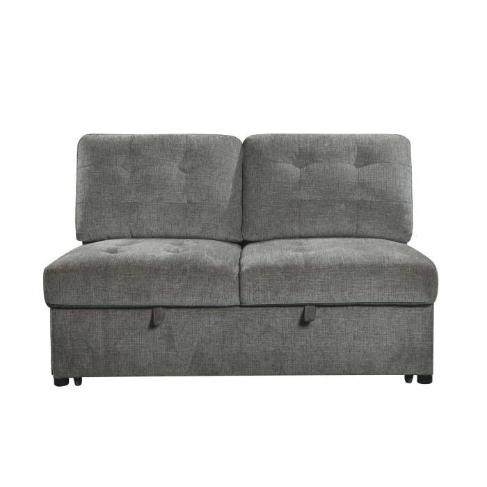 Five Star Furniture - Logansport Armless 2-Seater with Pull-out Bed in Gray 9401GRY-2A