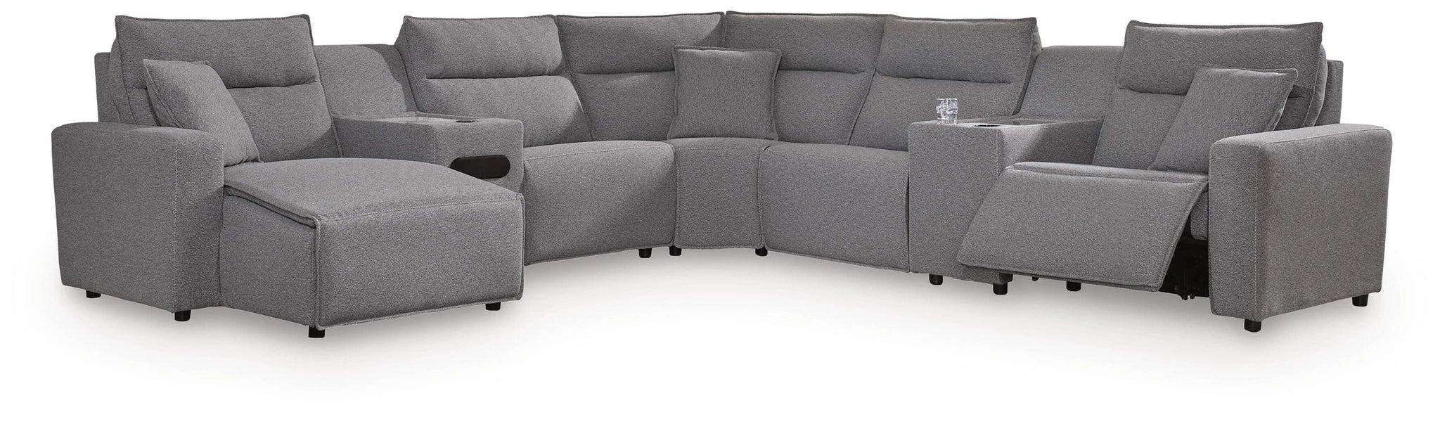 Five Star Furniture - Modmax II Power Reclining Sectional with Chaise and Audio Console